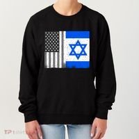 Israeli American Flag Pride Israel USA Women's Sweatshirt thumb 0