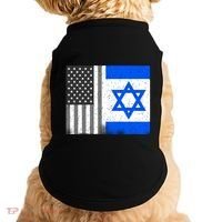 Israeli American Flag Pride Israel USA Doggie Tank thumb 0