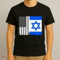 Israeli American Flag Pride Israel USA T-Shirt thumb 3
