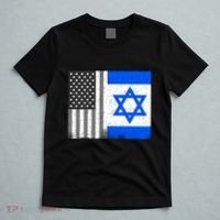 Israeli American Flag Pride Israel USA T-Shirt thumb 5
