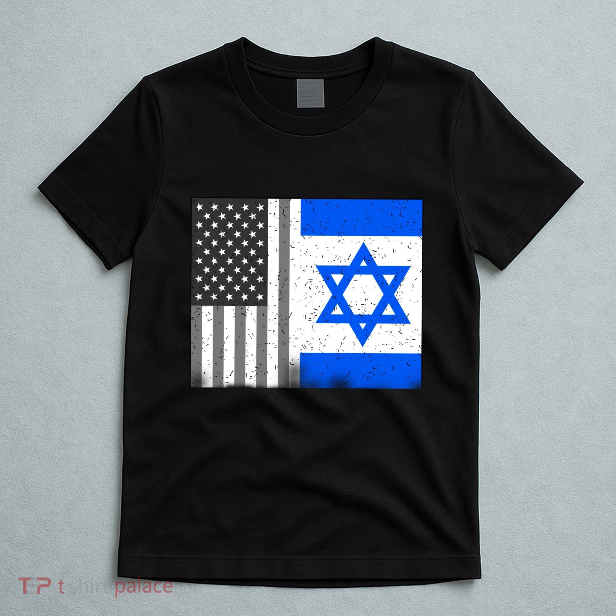 Israeli American Flag Pride Israel USA T-Shirt