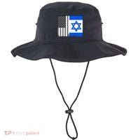 Israeli American Flag Pride Israel USA Bucket Hat thumb 0