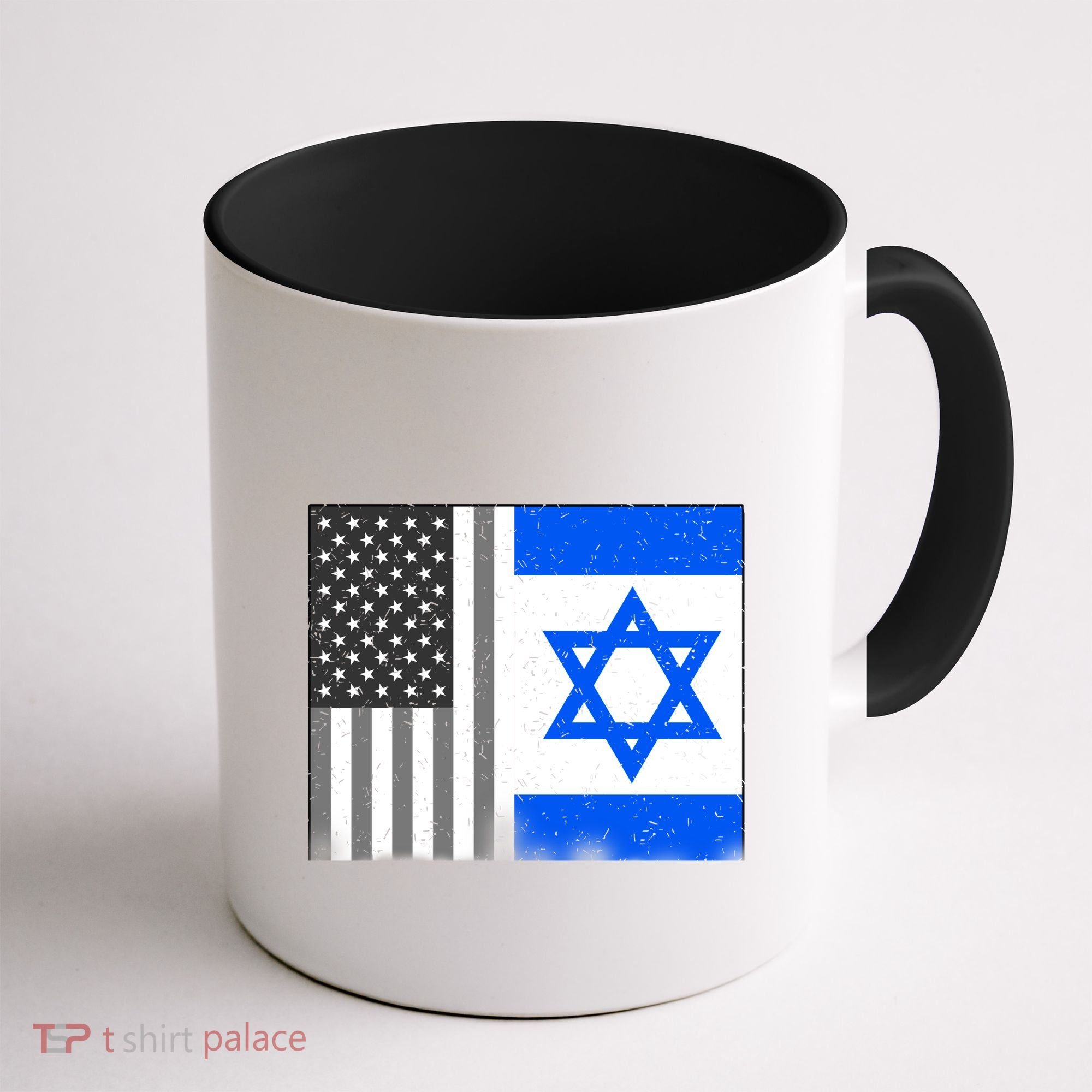 Israeli American Flag Pride Israel USA Coffee Mug