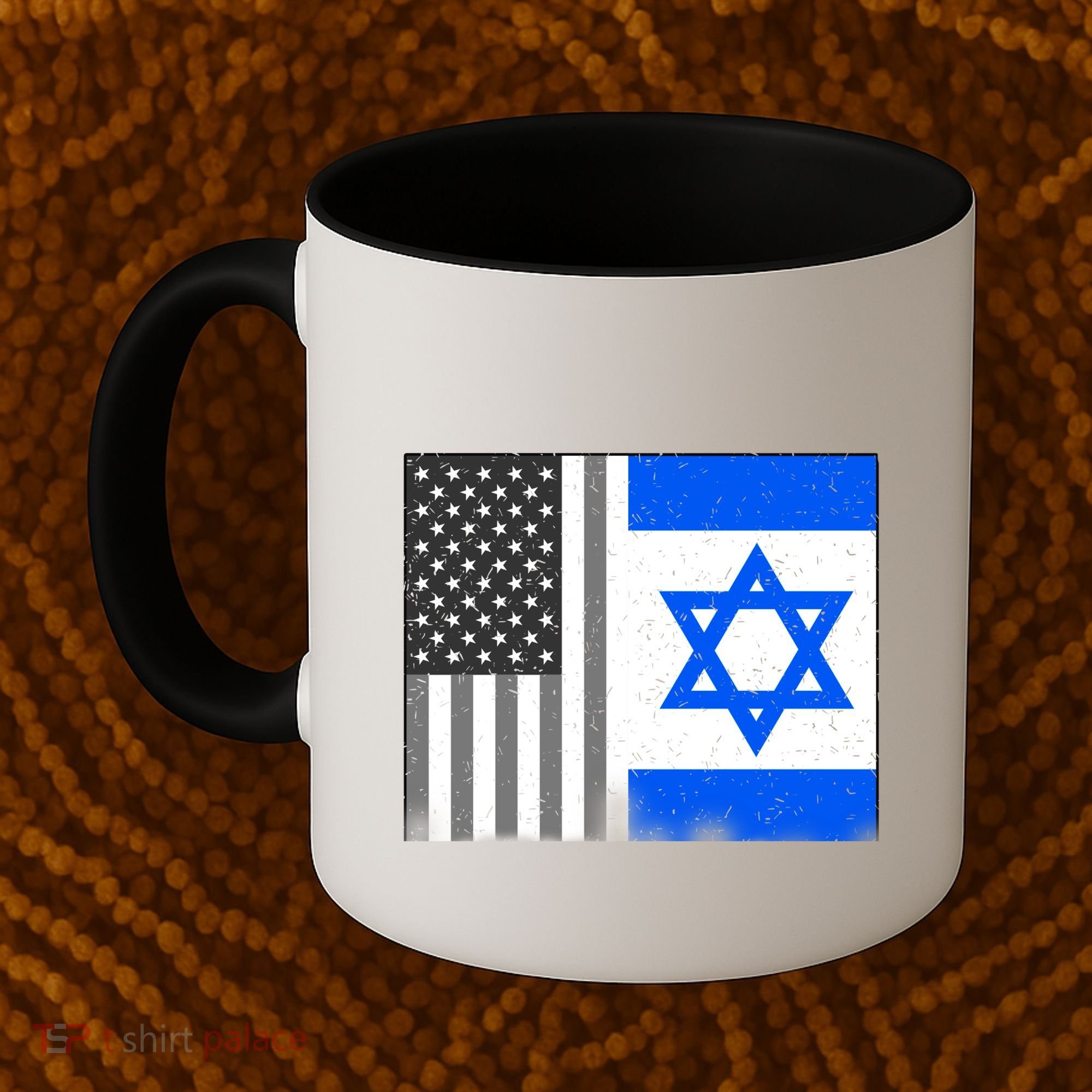 Israeli American Flag Pride Israel USA Coffee Mug