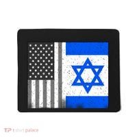 Israeli American Flag Pride Israel USA Mousepad thumb 0
