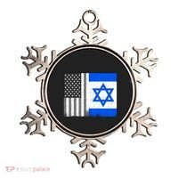 Israeli American Flag Pride Israel USA Ornament thumb 0