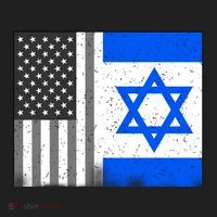 Israeli American Flag Pride Israel USA Hat thumb 2