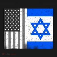 Israeli American Flag Pride Israel USA Toddler Hoodie thumb 2