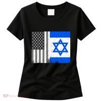 Israeli American Flag Pride Israel USA Women's T-Shirt thumb 0