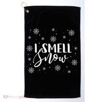 I Smell Snow Winter Snowflakes Christmas Gift Meaningful Gift Golf Towel thumb 0