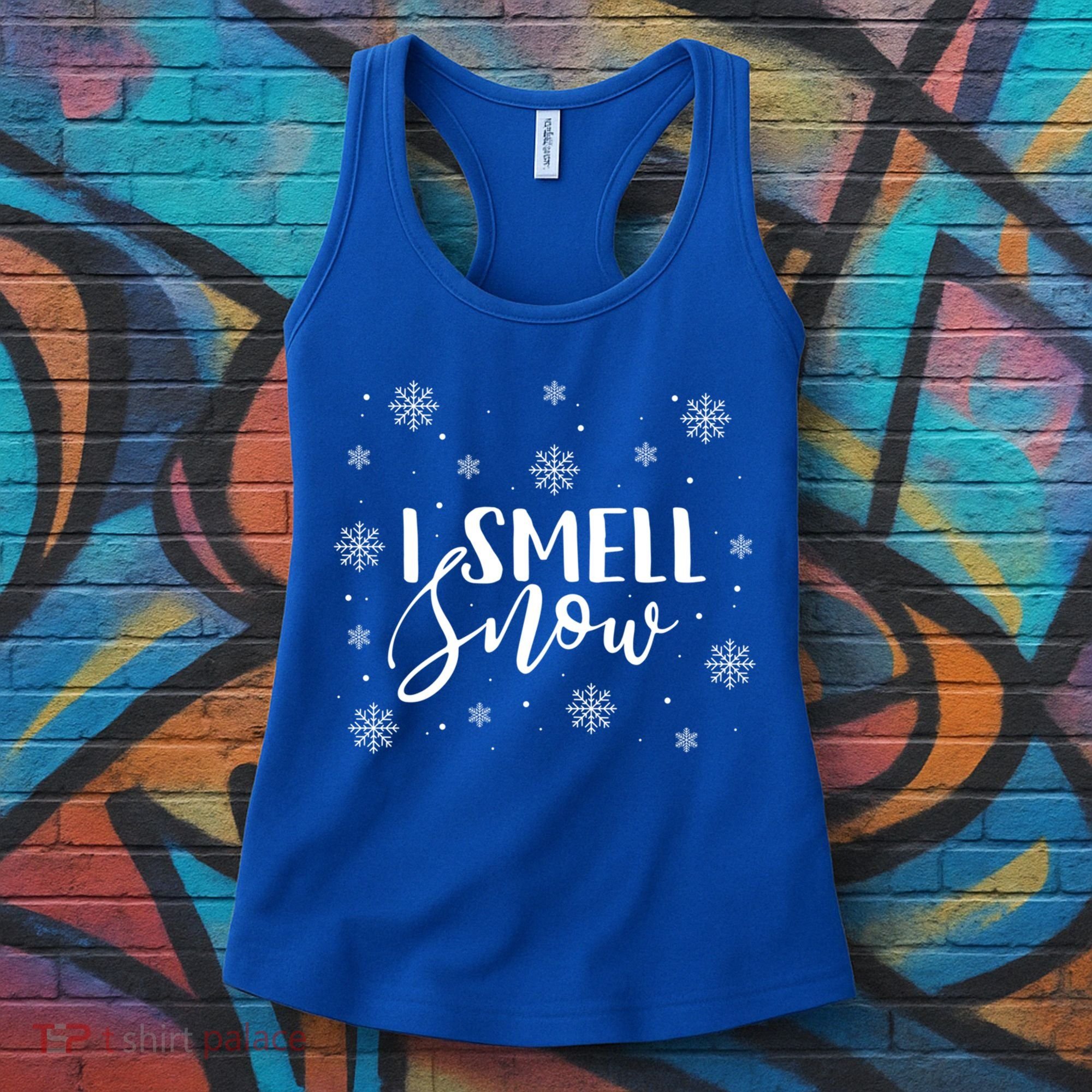 I Smell Snow Winter Snowflakes Christmas Gift Meaningful Gift Women's Tank Top