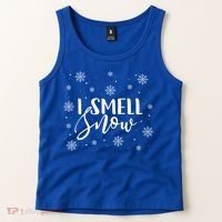 I Smell Snow Winter Snowflakes Christmas Gift Meaningful Gift Tank Top thumb 2