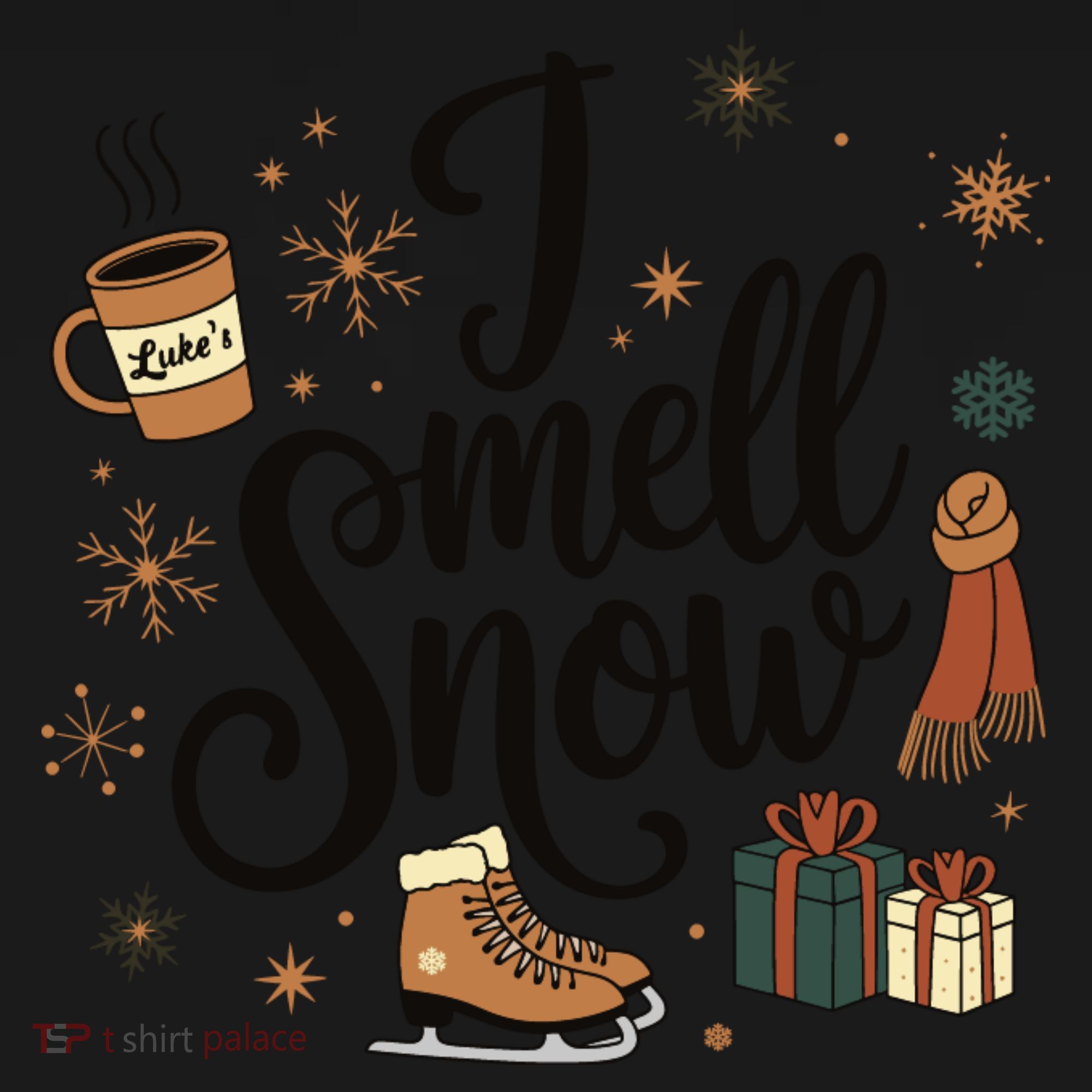 I Smell Snow Christmas Holiday Xmas Winter Coaster
