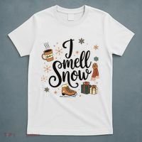 I Smell Snow Christmas Holiday Xmas Winter T-Shirt thumb 5