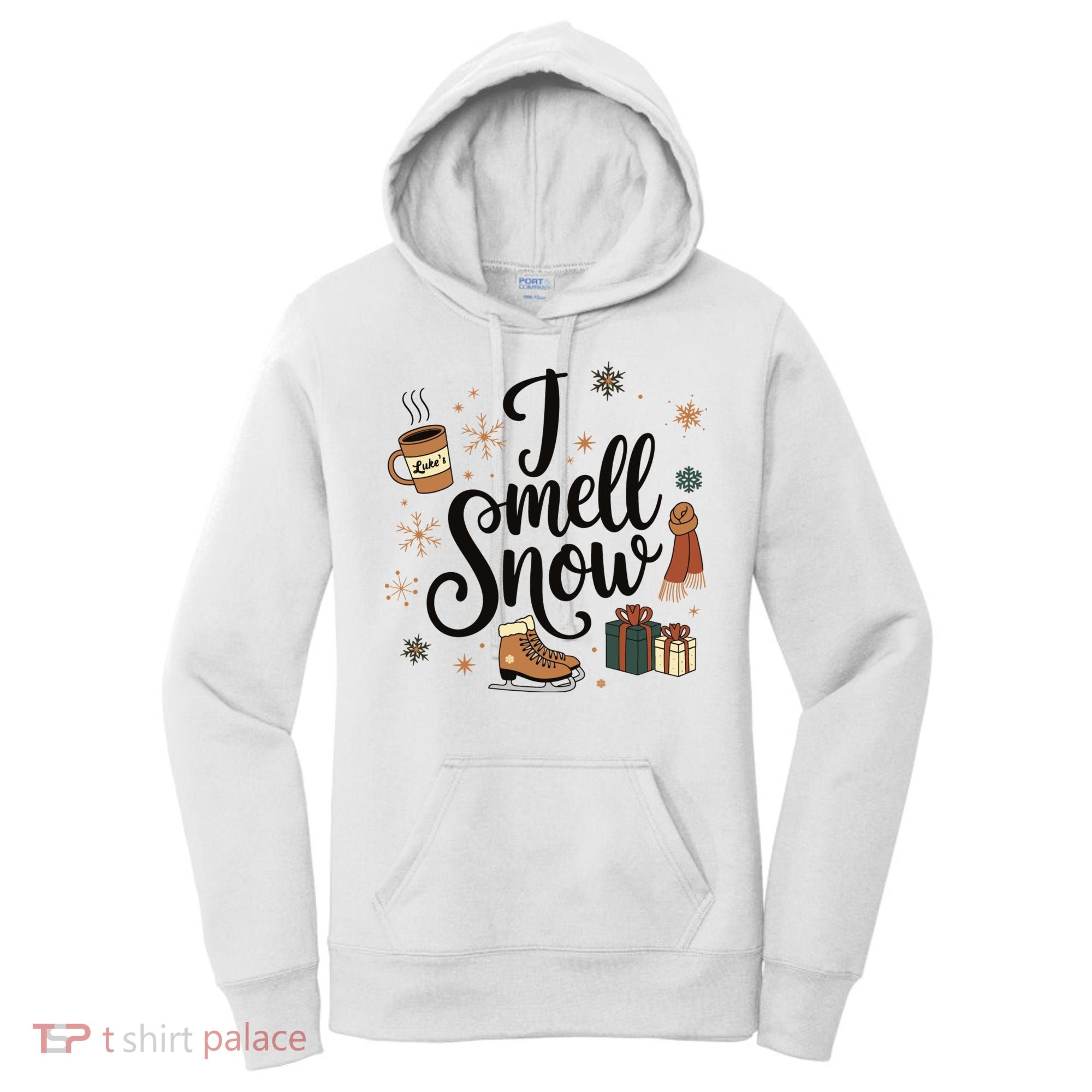 I Smell Snow Christmas Holiday Xmas Winter Women's Hoodie