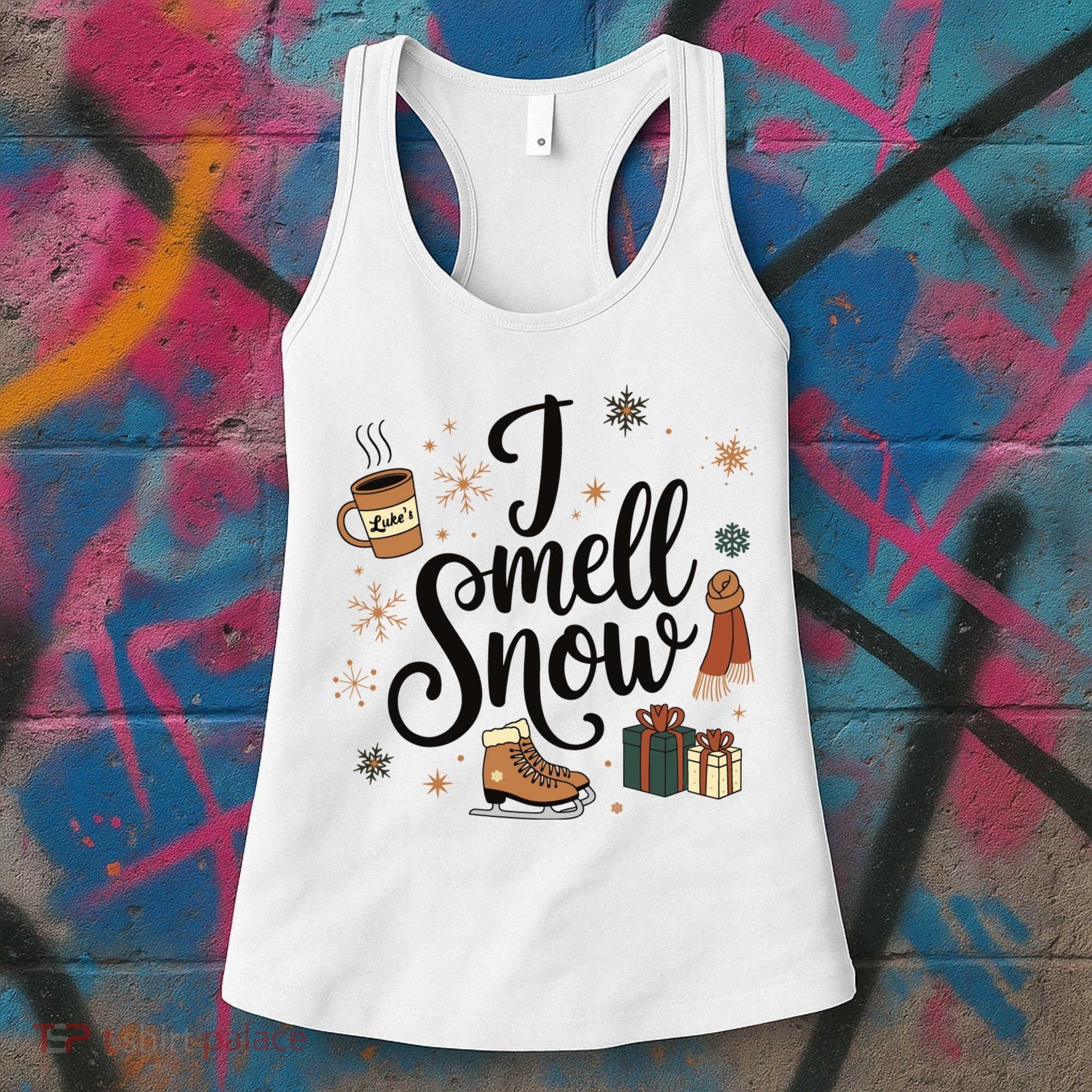 I Smell Snow Christmas Holiday Xmas Winter Women's Tank Top