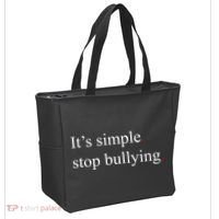 Its Simple Stop Bullying Anti Bully Tote Bag thumb 2