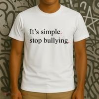 Its Simple Stop Bullying Anti Bully T-Shirt thumb 3