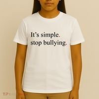 Its Simple Stop Bullying Anti Bully T-Shirt thumb 4