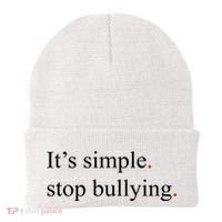 Its Simple Stop Bullying Anti Bully Beanie thumb 0
