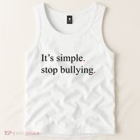 Its Simple Stop Bullying Anti Bully Tank Top thumb 2