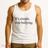 Its Simple Stop Bullying Anti Bully Tank Top thumb 3