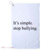Its Simple Stop Bullying Anti Bully Golf Towel thumb 0