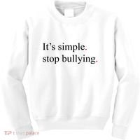 Its Simple Stop Bullying Anti Bully Kids Sweatshirt thumb 0