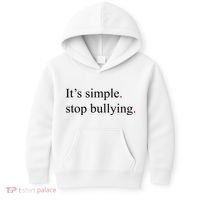 Its Simple Stop Bullying Anti Bully Kids Hoodie thumb 0