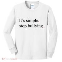 Its Simple Stop Bullying Anti Bully Kids Long Sleeve Shirt thumb 0