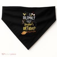 I Solemnly Swear That It's My Daughter's Birthday USA-Made Doggie Bandana thumb 0