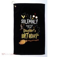 I Solemnly Swear That It's My Daughter's Birthday Golf Towel thumb 0