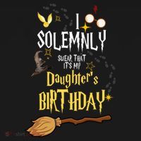 I Solemnly Swear That It's My Daughter's Birthday Kids Sweatshirt thumb 2