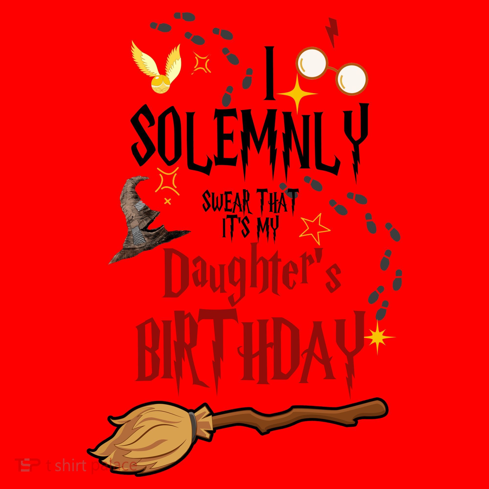 I Solemnly Swear That It's My Daughter's Birthday Santa Hat