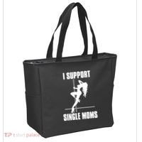 I Support Single Moms Tote Bag thumb 2