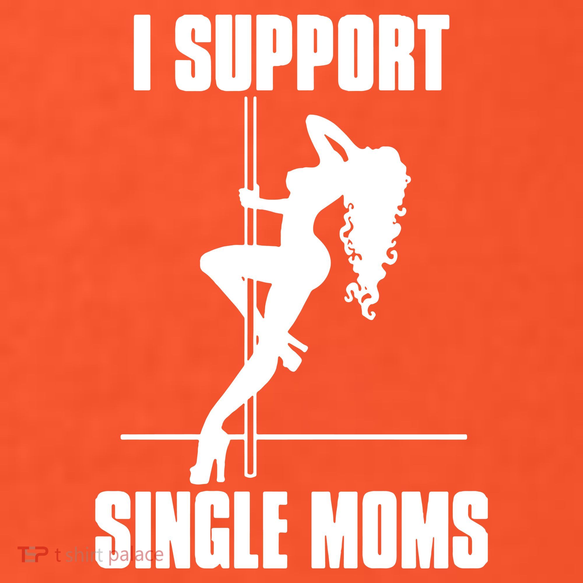I Support Single Moms Button