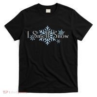 I Smell Snow Winter Christmas Holiday Snowflake T-Shirt thumb 0