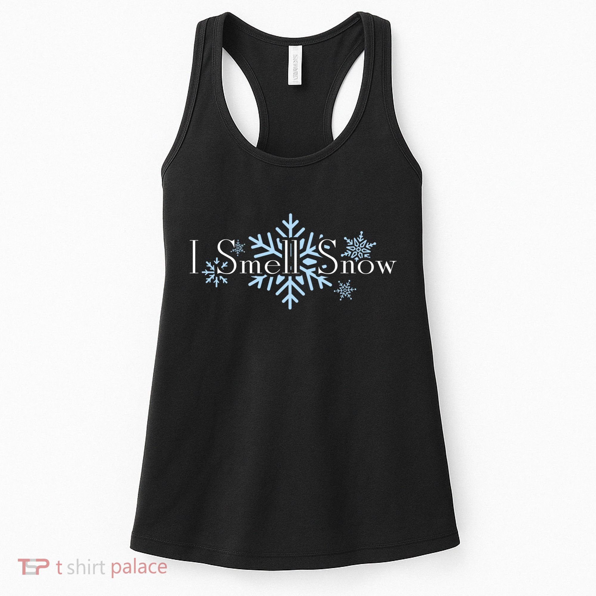 I Smell Snow Winter Christmas Holiday Snowflake Women's Tank Top