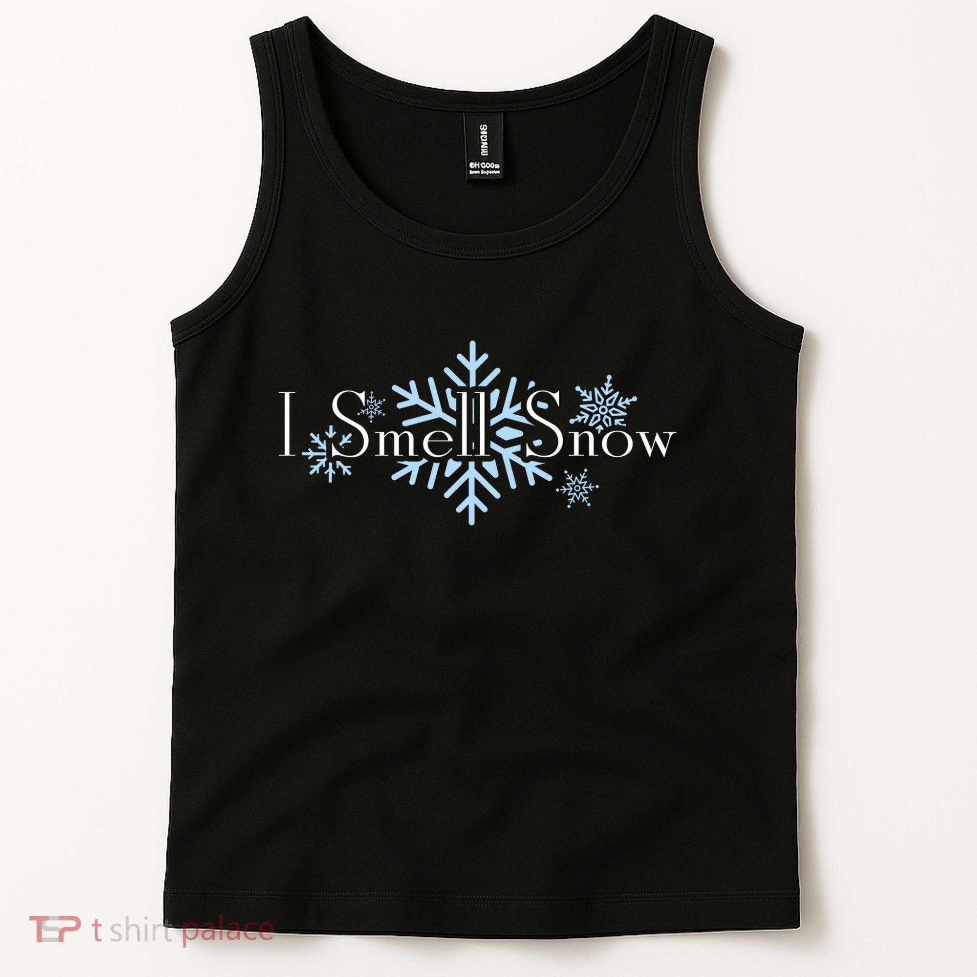 I Smell Snow Winter Christmas Holiday Snowflake Tank Top
