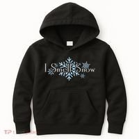 I Smell Snow Winter Christmas Holiday Snowflake Kids Hoodie thumb 0