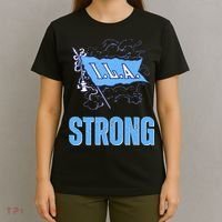 Ila Strong Strike Longshoremen Union Port Workers Union T-Shirt thumb 4