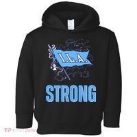 Ila Strong Strike Longshoremen Union Port Workers Union Toddler Hoodie thumb 0