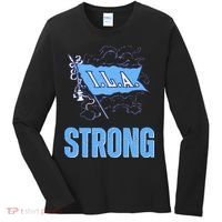 Ila Strong Strike Longshoremen Union Port Workers Union Women's Long Sleeve Shirt thumb 0