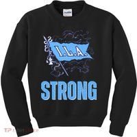 Ila Strong Strike Longshoremen Union Port Workers Union Kids Sweatshirt thumb 0