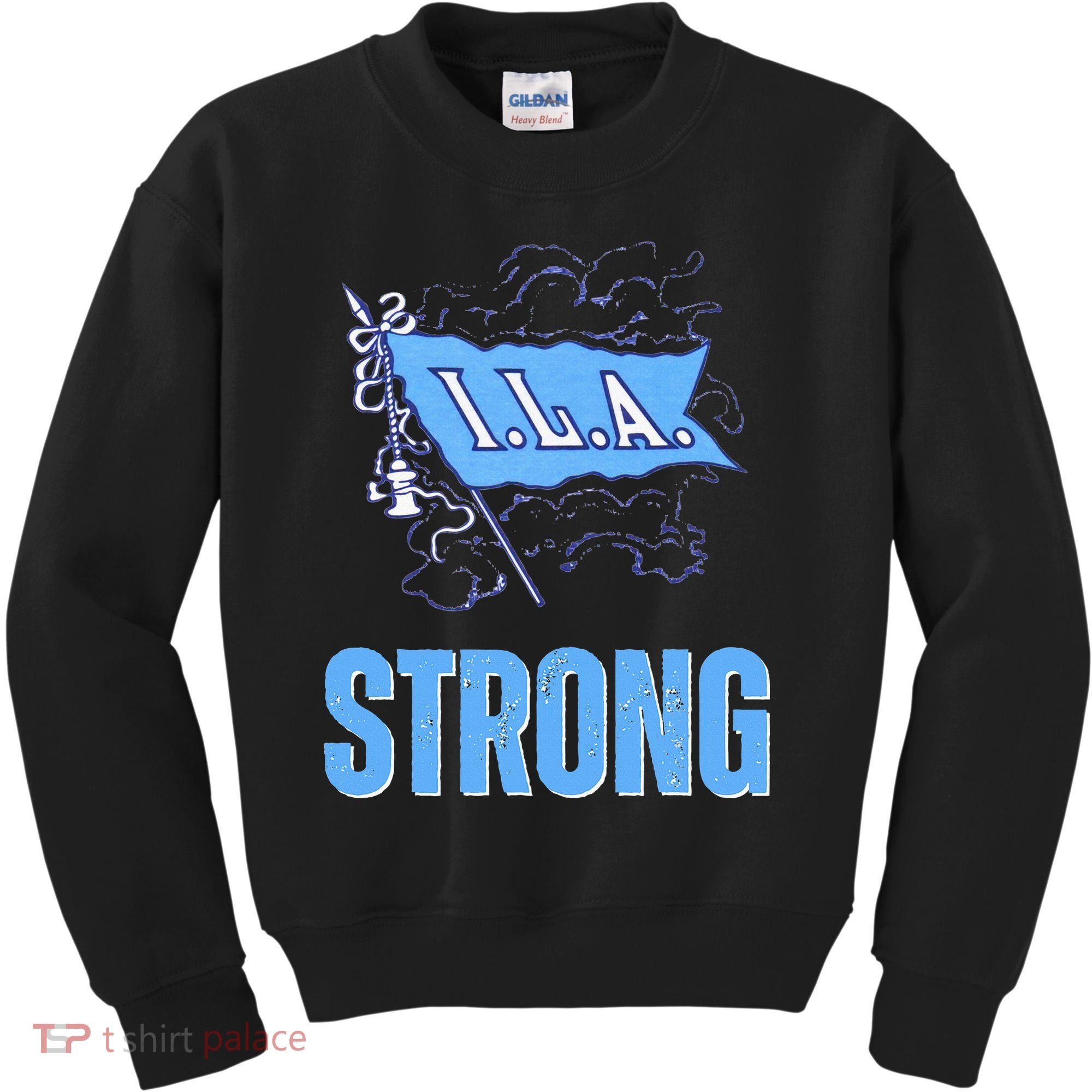 Ila Strong Strike Longshoremen Union Port Workers Union Kids Sweatshirt