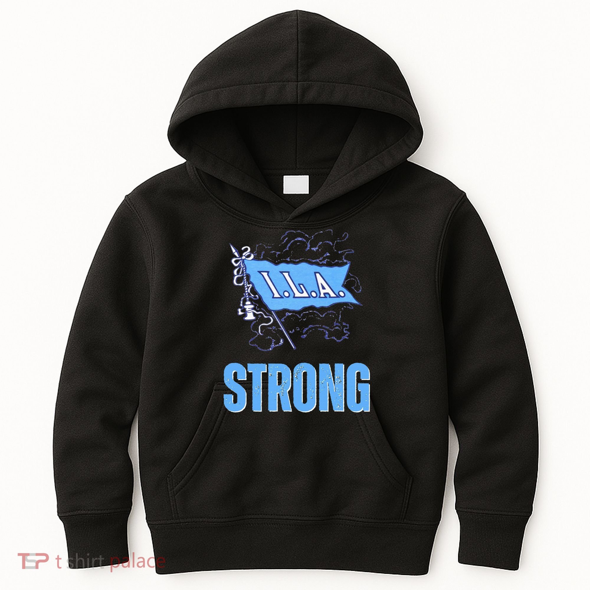 Ila Strong Strike Longshoremen Union Port Workers Union Kids Hoodie