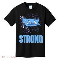 Ila Strong Strike Longshoremen Union Port Workers Union Kids T-Shirt thumb 0