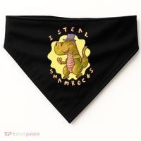 I Steal Shamrocks Dinosaur USA-Made Doggie Bandana thumb 0