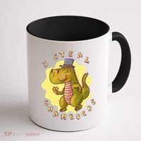 I Steal Shamrocks Dinosaur Coffee Mug thumb 1
