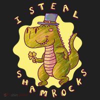 I Steal Shamrocks Dinosaur Beanie thumb 2